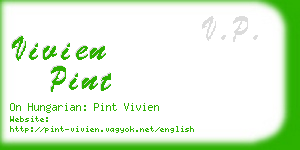 vivien pint business card